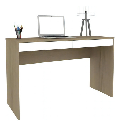 Escritorio Linea Premium Muebles Web 2932 Mdp Almendra/blanco