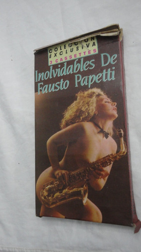 Set De 3 Cassette Fausto Papetti- Inolvidables