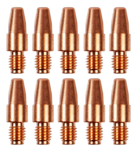 Bico Tubo De Contato M8x30 0.8mm Tocha Solda Mig Kit 10un