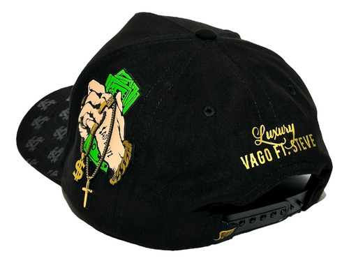 Vago Style Luxury Gorra Artesanal Ng Gamuza Visera Curva