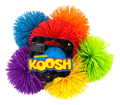 Koosh Bola De 3 Pulgadas, Paquete De 3 Colores Surtidos, Fac