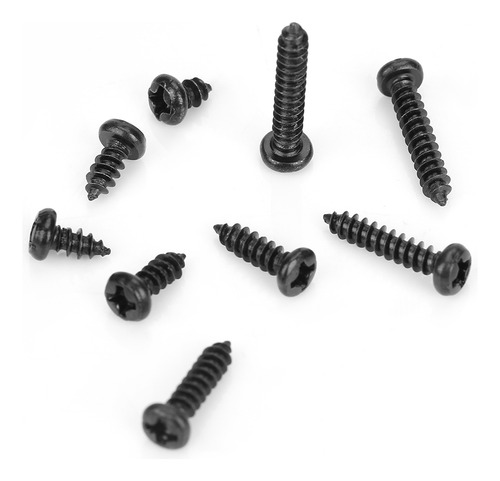Juego De 450 Tornillos Autorroscantes De Cabeza Plana M3 Neg