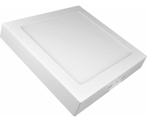 Plafon Led Cuadrado 18w Techo Interelec Luz Calida 21,5x21,5