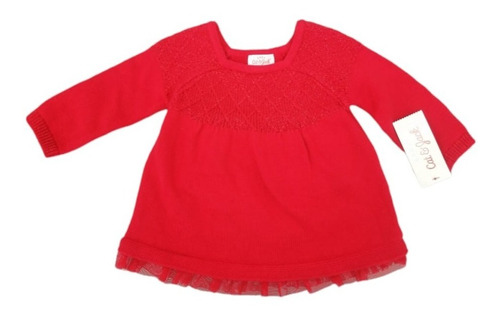 Vestido Niña Rojo 3 - 6 M