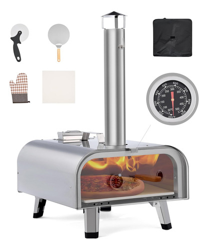 Estufa De Pizza Portátil De 12 Pulgadas, Horno De Pizza De C