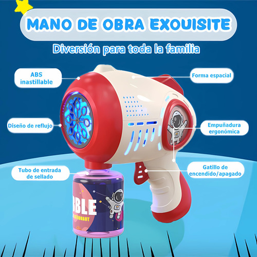 Máquina De Burbujas Automática, Juego De 2 Pistolas De