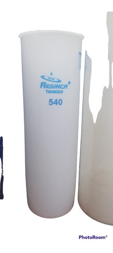 Tanque D Agua Cilíndrico Marca Resinca Blanco 540 Litros  