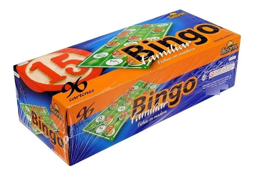 Imagen 1 de 7 de Bingo Familiar Con 96 Cartones Lujo Bisonte Art 8741