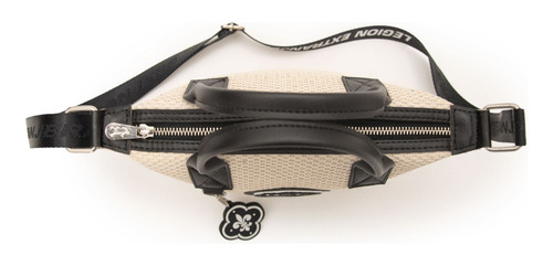 Bandolera Mónaco Rafia Negro