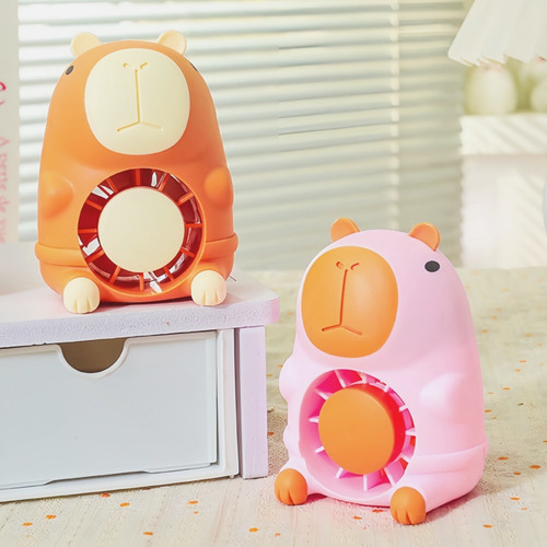 Abanico De Capibara Con Luz Nocturna, Regalo Para Niños