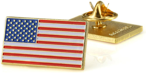 Tonos Exquisitos Bandera Americana Clip De Corbata Y Pin De 