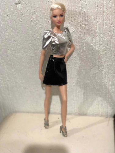 Barbie Top Módel Basics Collector Rubia Piel Blanca! Hermosa (Usado)