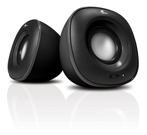 Parlantes Stereo 2.0 Canales Con Usb Xtech Xts-115bk Negro