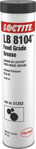 Grasa Grado Alimenticio Silicona Tubo 411gr Loctite Lb 8104