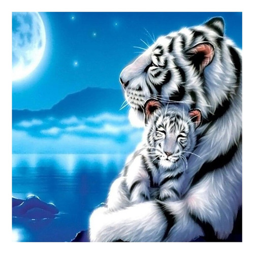 5d Pintura De Diamante Tigre Cuadros De Bordado Kit De Punto