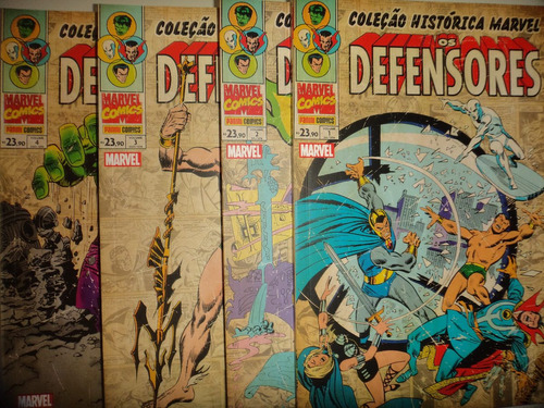 Coleção Historica Marvel  Os Defensores 1 2 3 4 Panini Excel