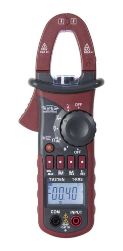 Pinza Amperimétrica-multímetro Ac/dc 600a T-rms Tv-216