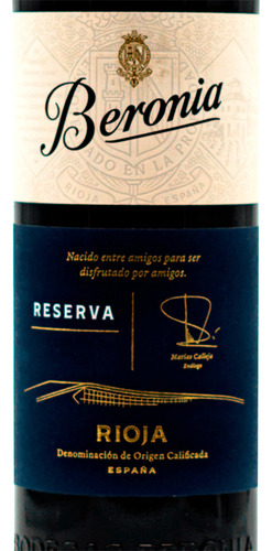 Beronia Reserva |vino Tinto Doca Español |14% Alcvol | 750ml