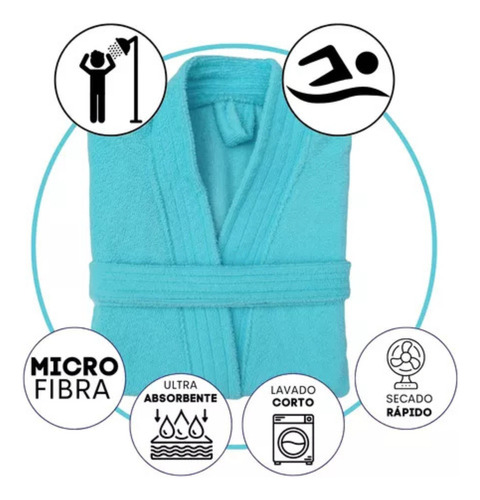 Bata Microfibra Vero Hogar - Vacaciones Soft Suave Unitalla