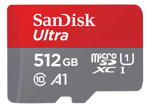 Tarjeta de memoria micro SDXC Sandisk Ultra de 512 GB y 150 MB
