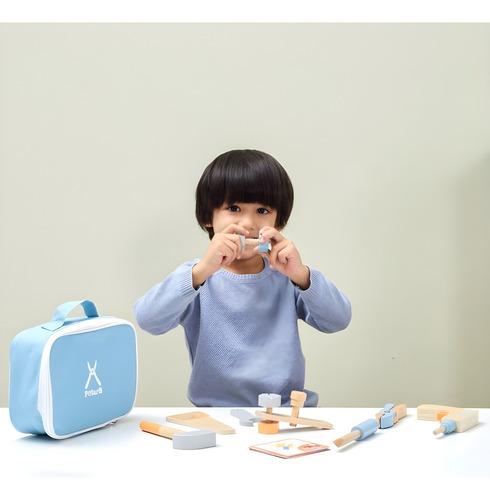 Set Juego Didactico Herramientas Carpintero Infantil Madera