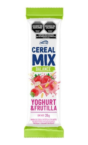 Barritas Cereal Mix Frutilla Light X 20u