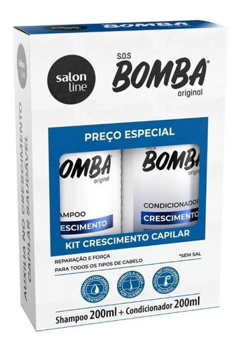 Kit Shampoo + Condicionador Sos Bomba Original 200ml