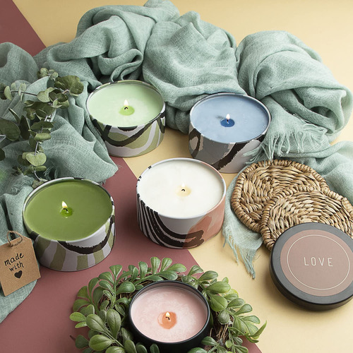 Tarros De Vela De Lata Para Hacer Velas Con Tapa 24 Unidades