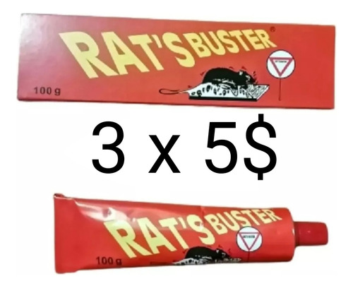 Pega Ratones Y Ratas Rats Buster 100 Gr Precio 3x2