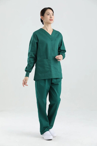 Uniforme Médico 100% Algodón Para Hombre Y Mujer, Uniforme D