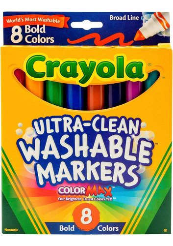 Etiquetas Lavables Crayola Ultra Clean Broad Line X8u