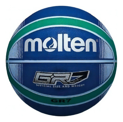 Pelota De Basquet Molten Nº7 Gr7 Fiba Aprov Indoor Outdoor Color Azul