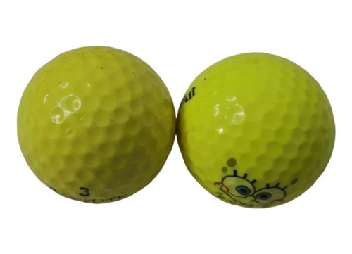 Imagen 3 de 3 de Par De Pelotas De Golf Originales Amarillas