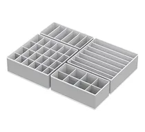 Comprar Organizadores De Ropa Interior Cajón Gris