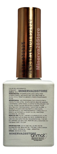 Esmalte Holográfico Semipermanente Marca Mely Uv/led 12ml Holografico