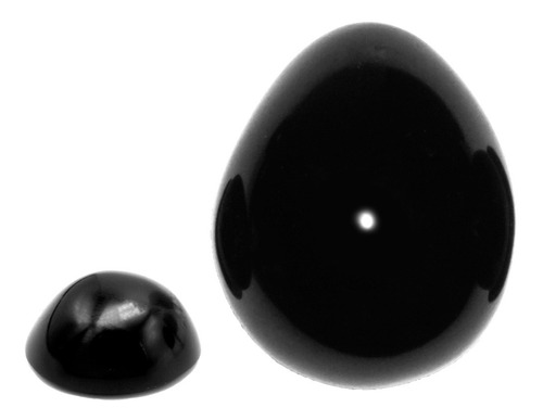 Set Huevo 4cm Y Ombliguera De Obsidiana