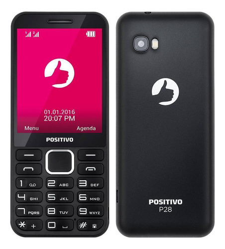 Celular Positivo P28 Dual Sim Preto 24mb 32mb Ram