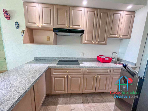 Cad Kabah 803. Departamento En Renta Vacacional Con Terraza En Acapulco Diamante