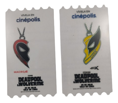 Juego De Boletos Conmemorativos Deadpool Y Wolverine