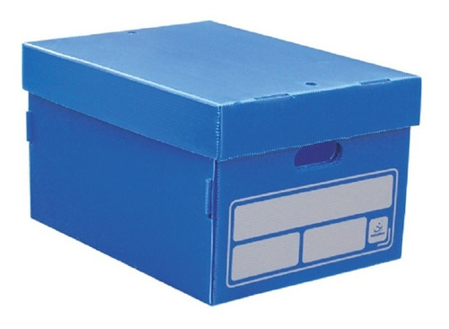 Caja Biblos Multiuso Polibox C/tapa, Azul