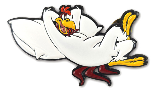 Broche Pin Metálico Gallo Claudio Acostado Looney Tunes