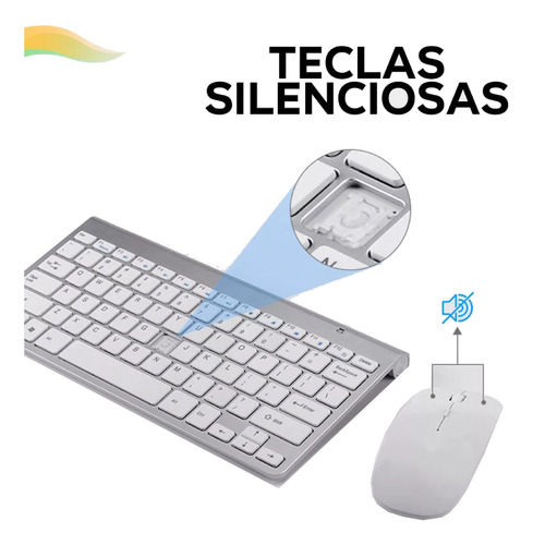 Teclado Mouse Inalámbrico Weibo Wb8066 Windows Mac Ios
