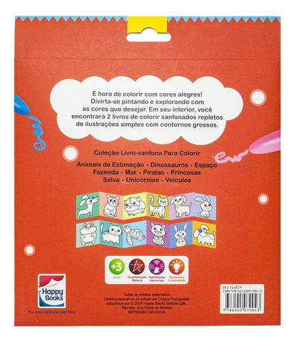 Livro-sanfona Para Colorir: Animais De Estimação