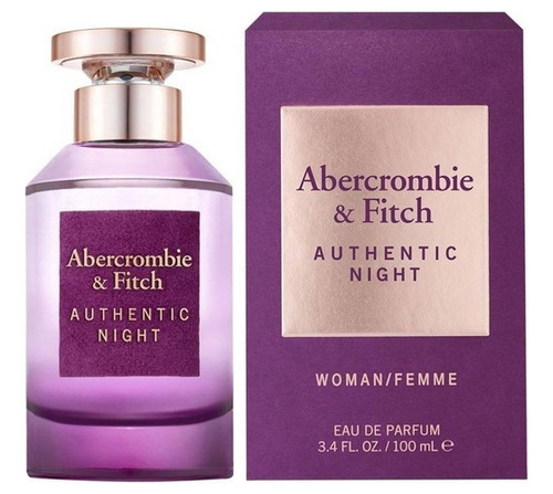 Abercrombie & Fitch Authentic Night Edp 100ml Dama