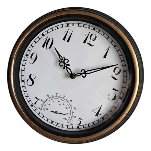 Reloj De Pared De 12 Pulgadas Con Reloj Redondo Estilo Retro