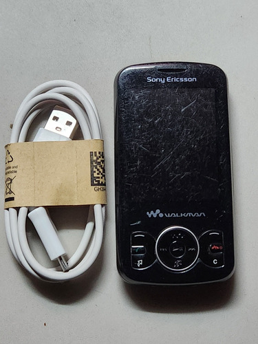 Sony Ericsson W100 Walkman Telcel Funcionando Bien, Leer Descripcion! Celular Retro Clasico Vintage Old Viejito W205 W300 W580 W600 W610 W800 Xperia Negro (Usado)