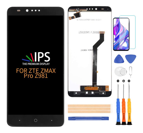 Para Zte Zmax Pro Z981 Pantalla Lcd Compacta Reemplazo De Pi