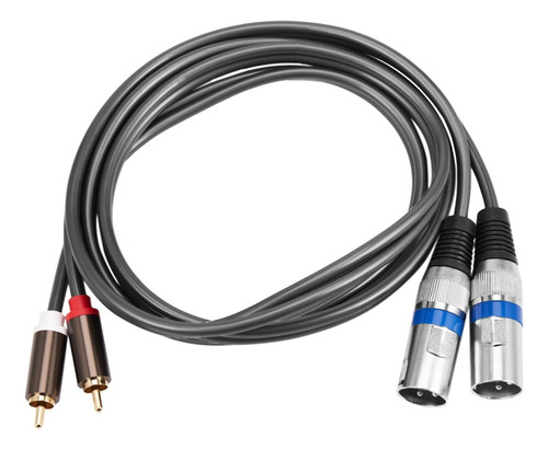 Cable Doble Rca Macho A Xlr Macho De 1,5 M, 2 Xlr A 2 Conect