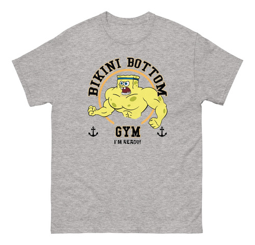 Camiseta Bikini Bottom Bob Esponja 100% Algodón | Gym