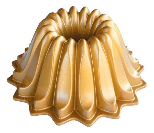 Nordic Ware Lotus Bundt - Sartén Dorada, Capacidad De 5 Ta.